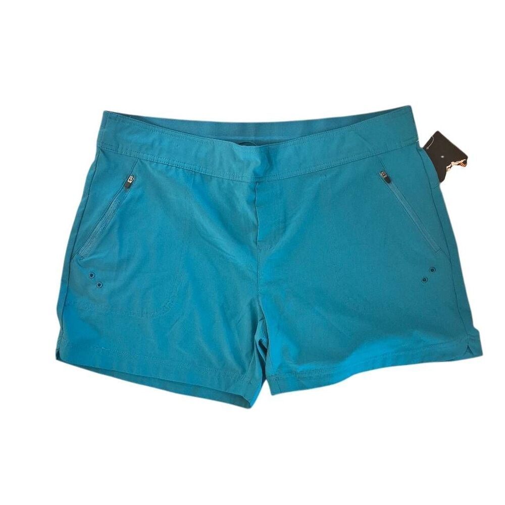 Pacific Trail Women's Rich Teal Polyester / Spandex Hiking Shorts NEW NWT